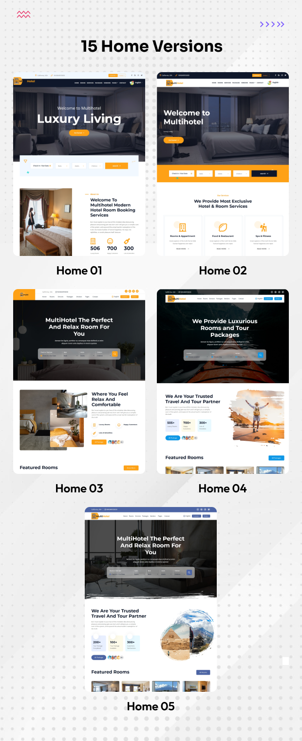MultiHotel - Multivendor Hotel Booking / Tour Package Booking Website