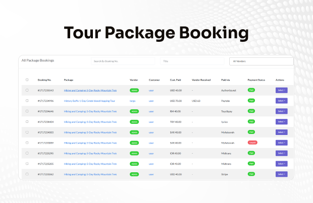 MultiHotel - Multivendor Hotel Booking / Tour Package Booking Website